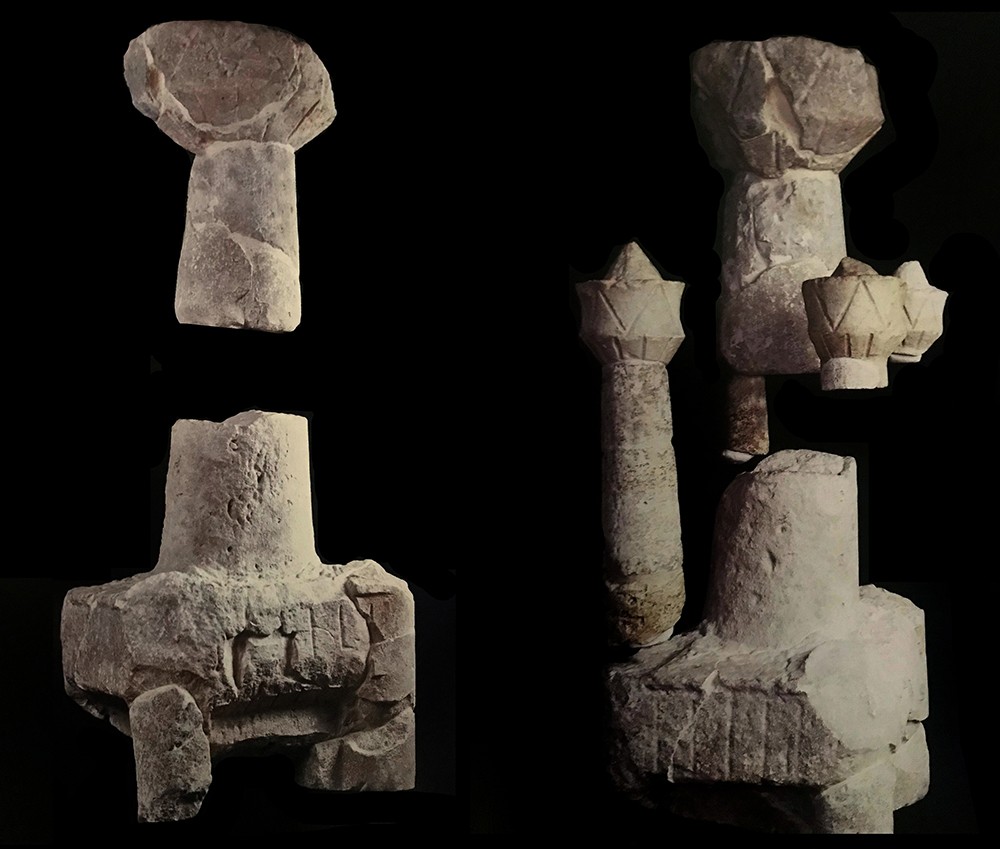 Models of nuraghi.