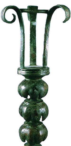 Bronze torch-holder